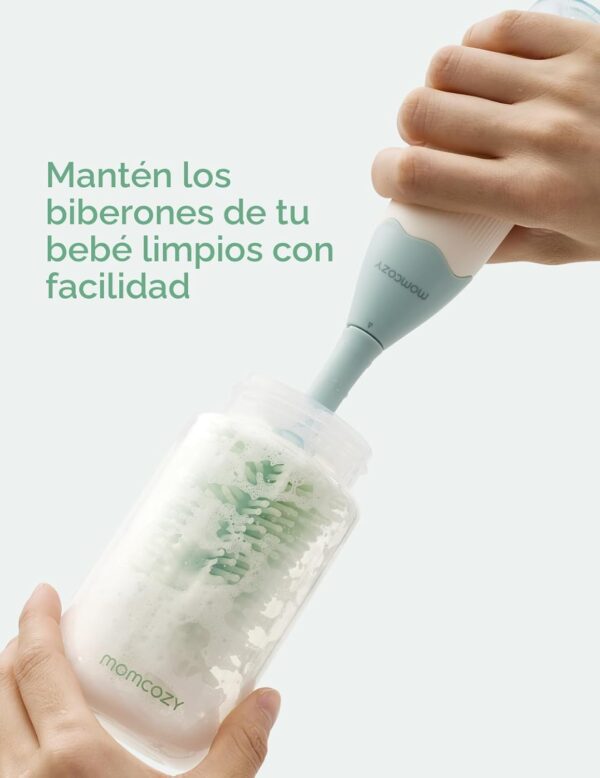 Momcozy Kit de Cepillos para Biberones - Precisa para Biberones, Tetinas y Extractores de Leche
